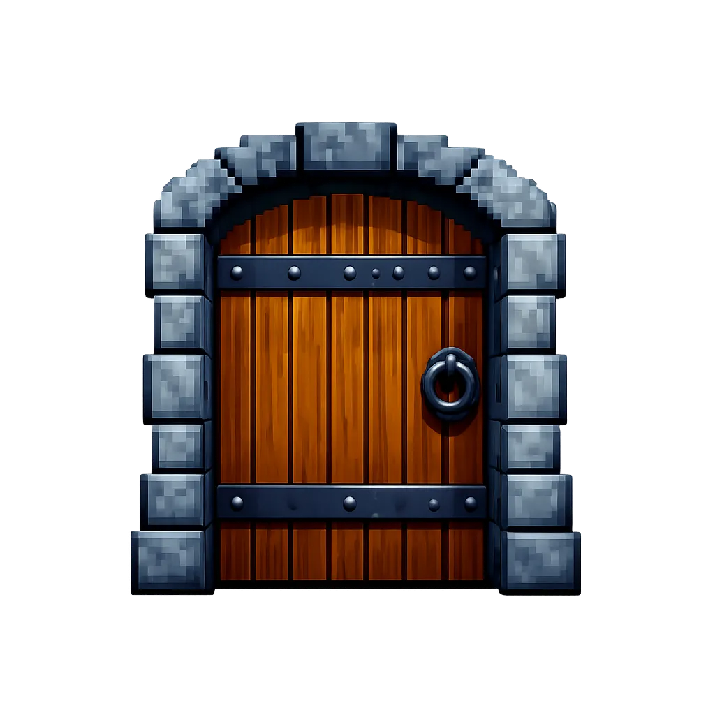 閉じた扉の画像